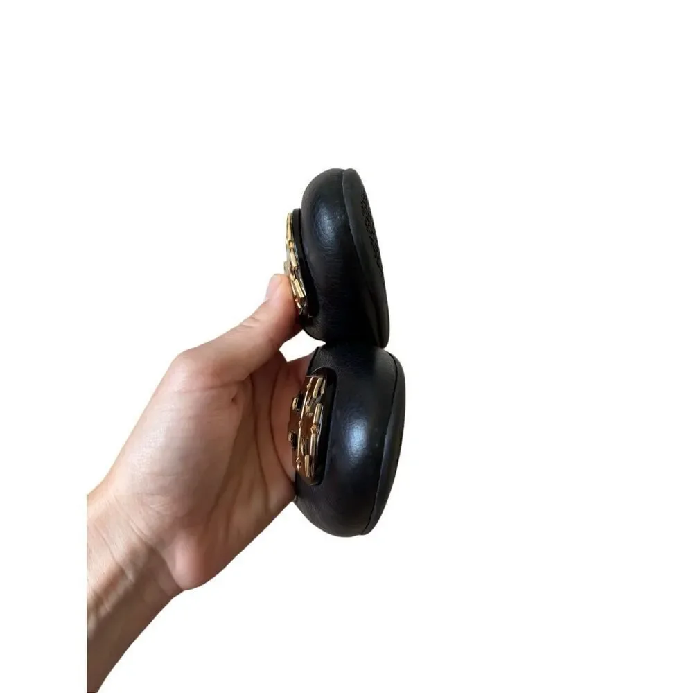 Tory Burch Claire Leather Ballet Flats 8.5‎ Black